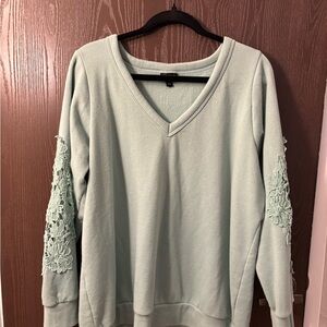 torrid Mint V-Neck Pullover